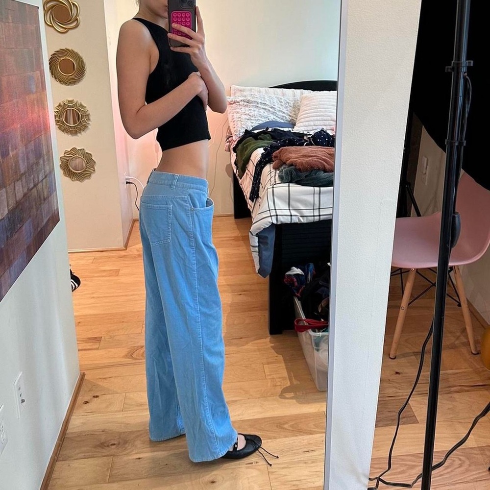 Ralph Lauren Light Blue Corduroy Jeans - Picture 4 of 5